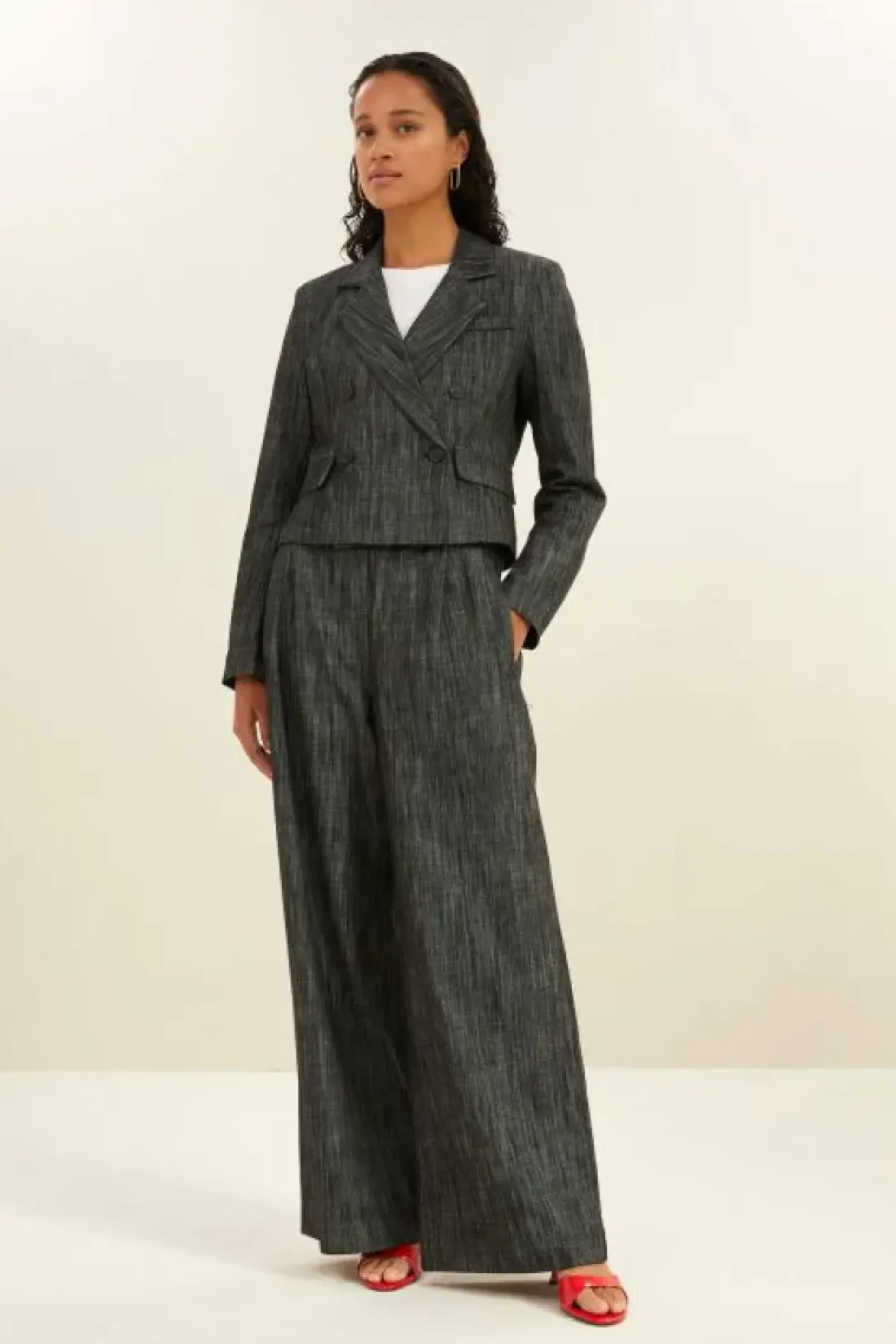 By bar Jassen*adina twill blazer | jet black