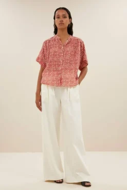 By bar Blouses*alex love blouse | love print