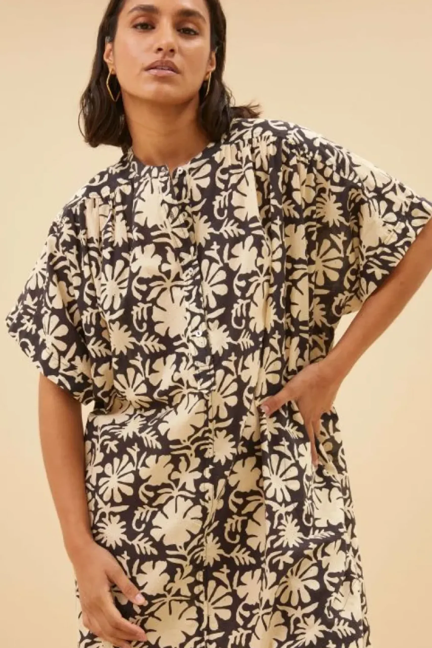 By bar Jurken*amber veda dress | veda print