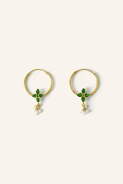 By bar Oorbellen*asha earring | green