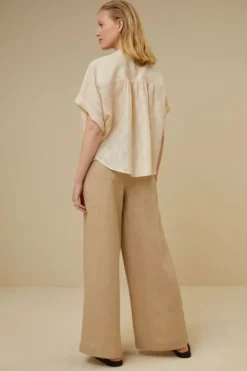 By bar Blouses*axel geo blouse | chalk