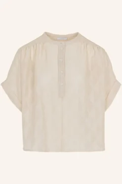 By bar Blouses*axel geo blouse | chalk