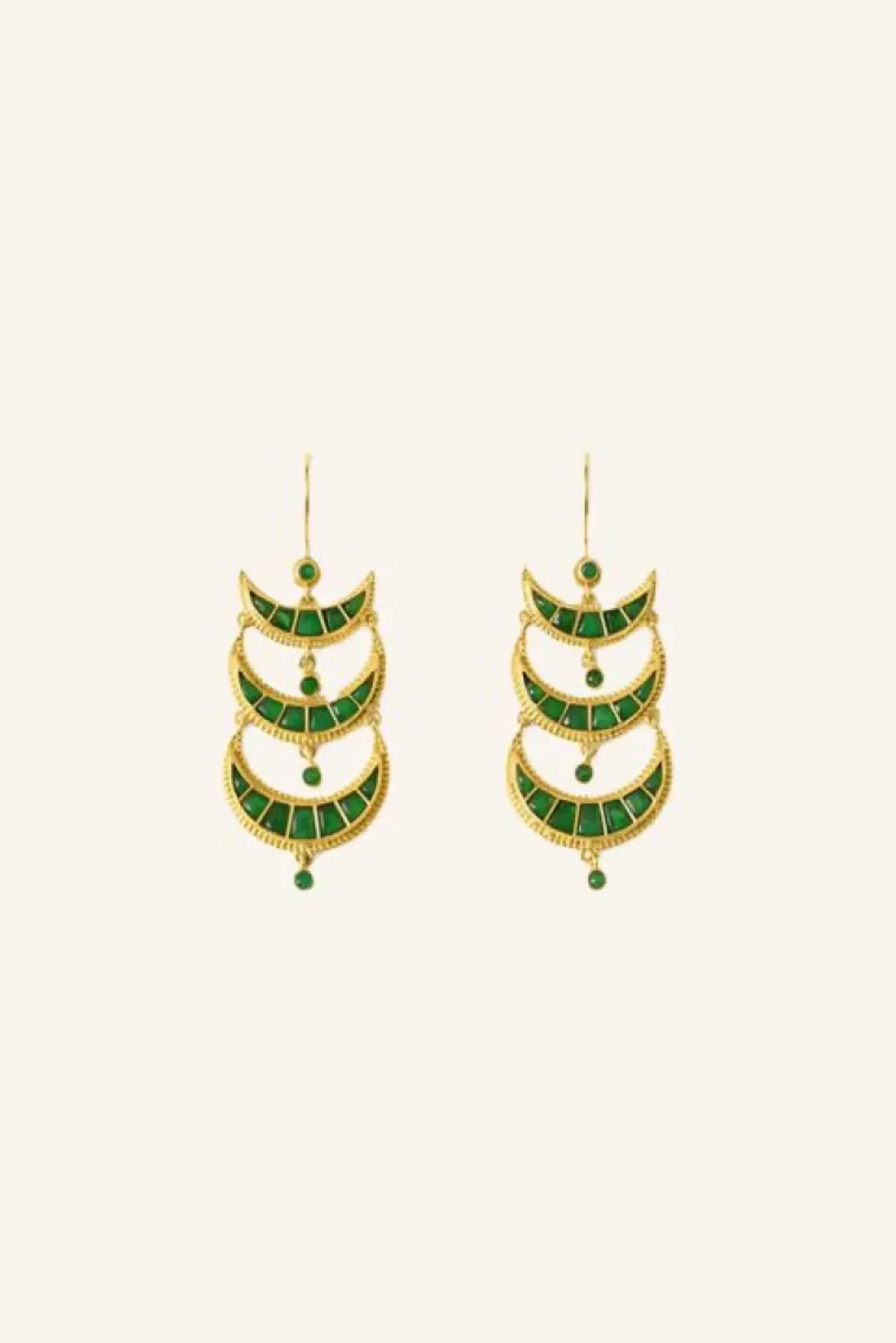 By bar Oorbellen|Sieraden*bali earring | green