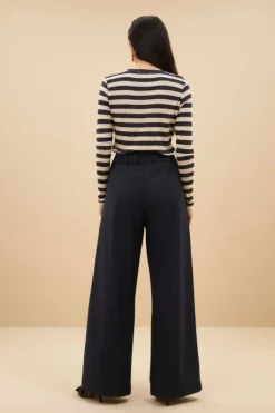 By bar Tops & Shirts*basic ls big stripe top | midnight