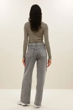 By bar Tops & Shirts*basic ls stripe top | chalk