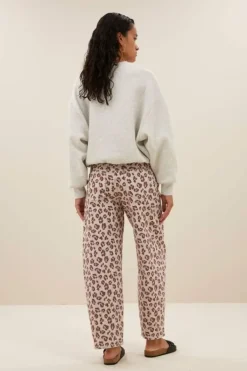 By bar Jeans|Broeken*begum pink cheetah pants | pink cheetah print