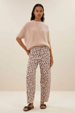 By bar Jeans|Broeken*begum pink cheetah pants | pink cheetah print