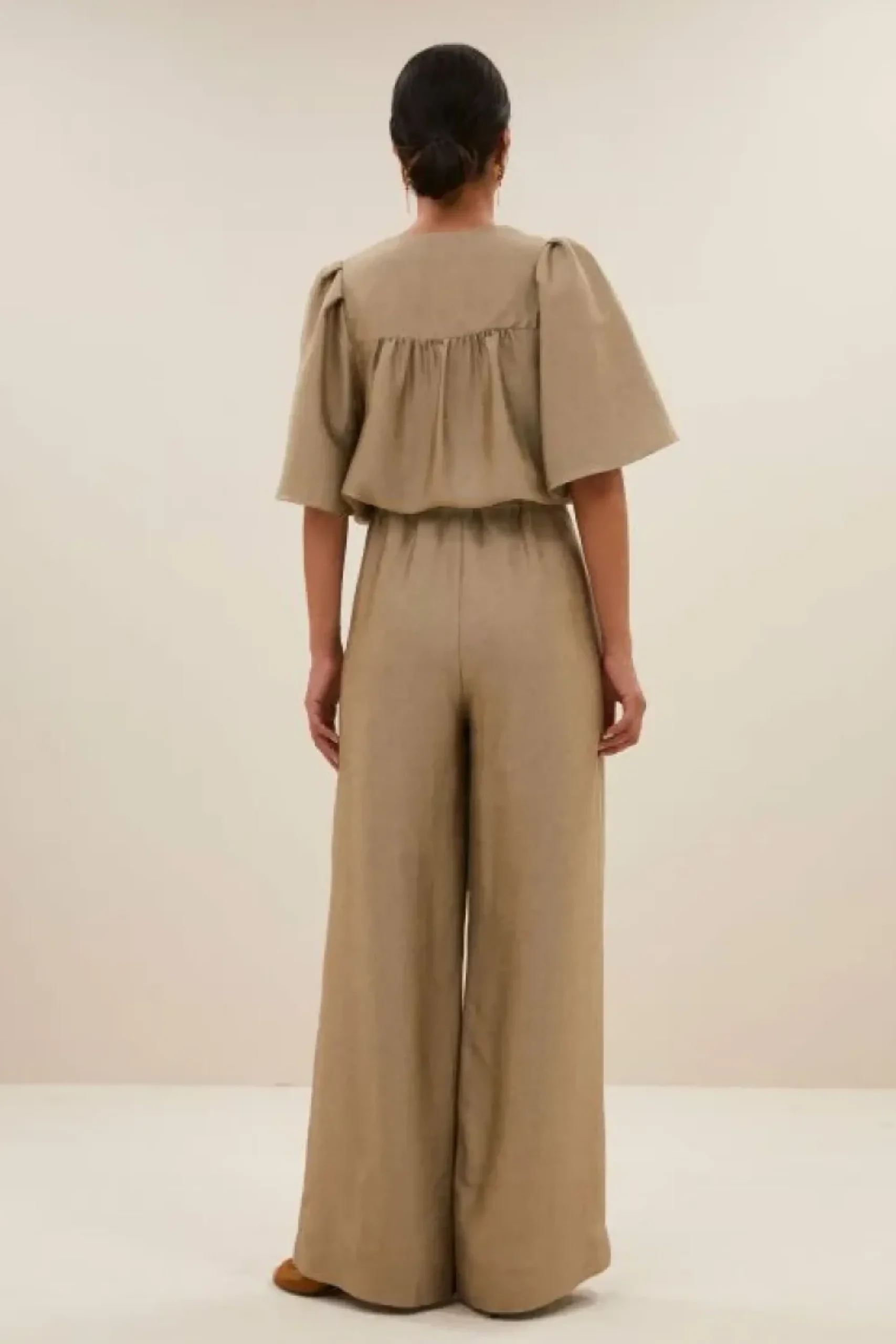 By bar Broeken*benji gloss pants | gold