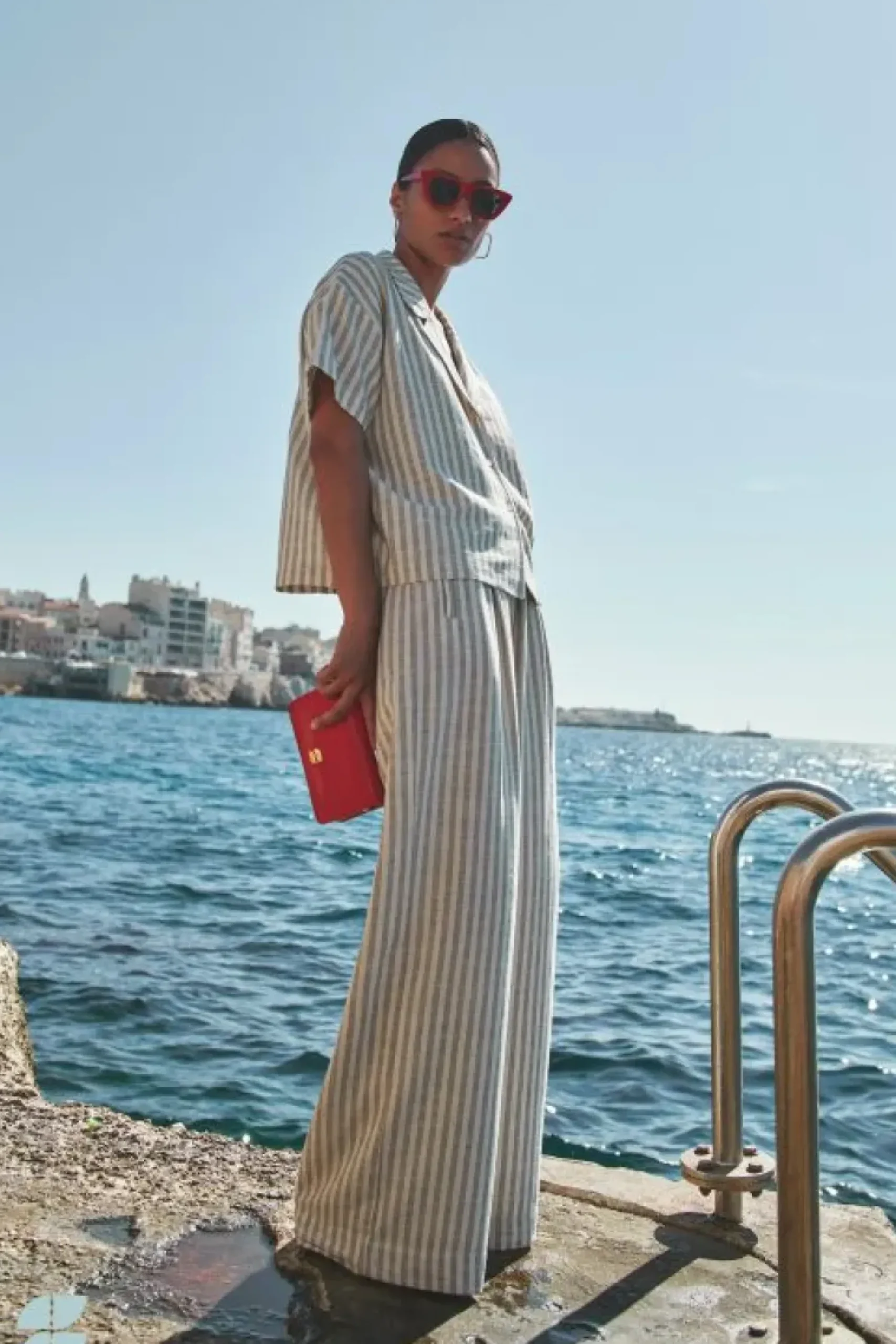 By bar Broeken*benji marine pants | marine stripe