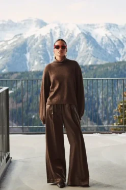 By bar Broeken*benji metallic pants | bronze