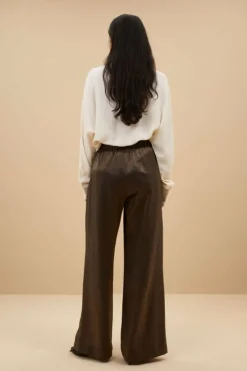 By bar Broeken*benji metallic pants | bronze