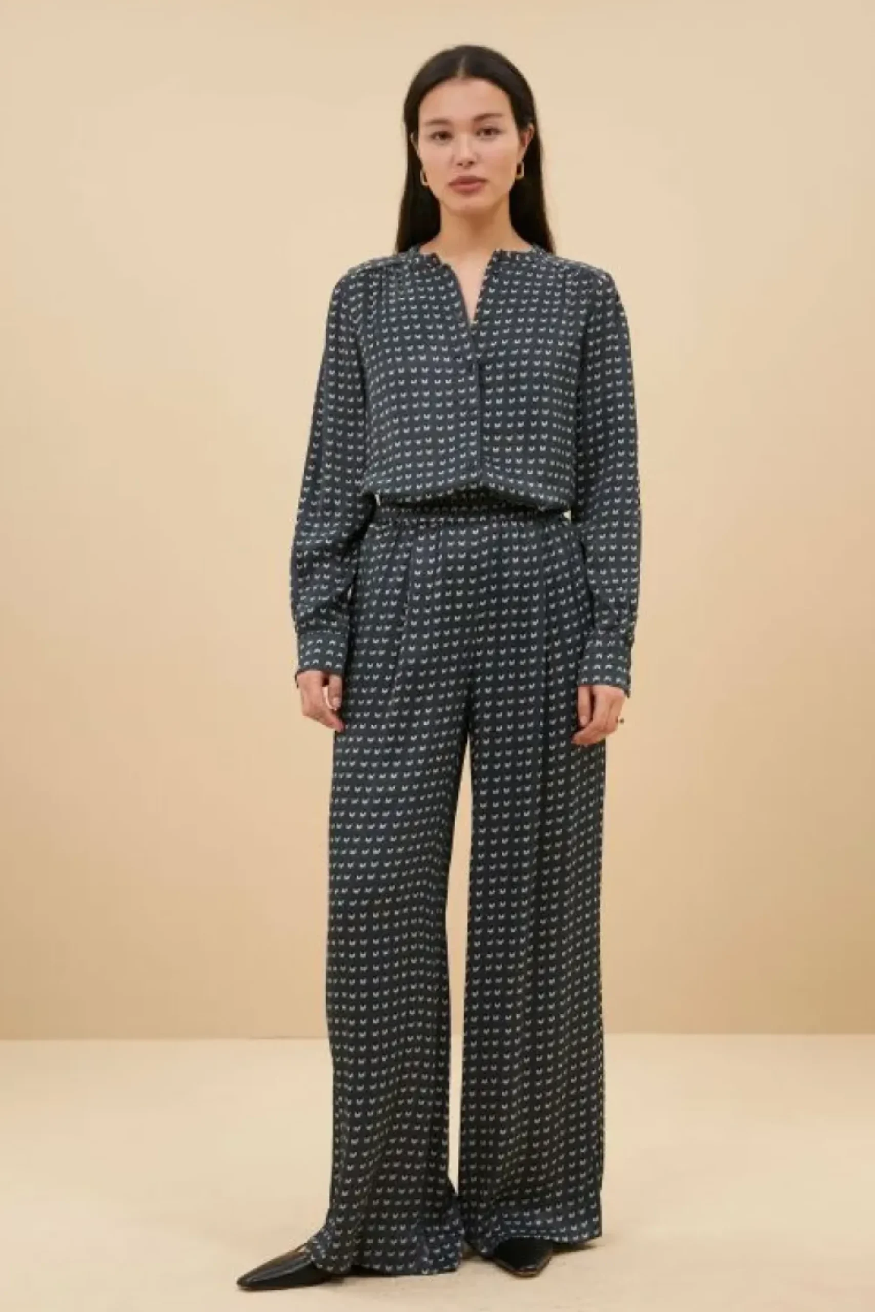 By bar Broeken*benji rastre pants | rastre print