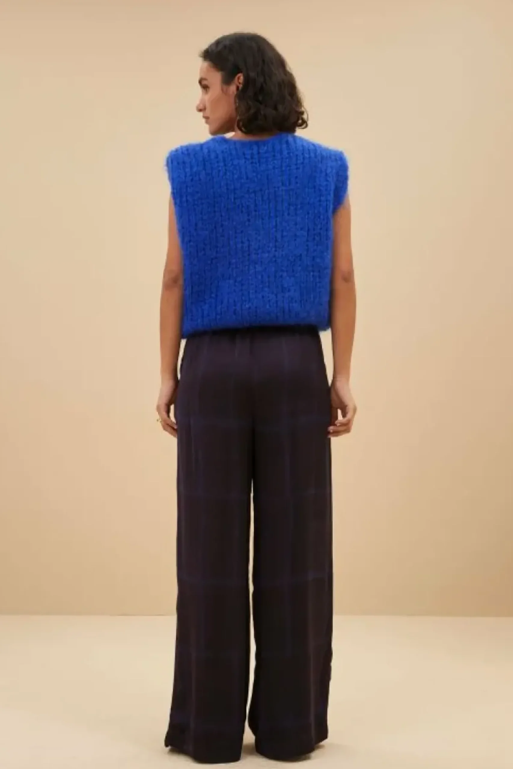 By bar Broeken*benji square pants | square print