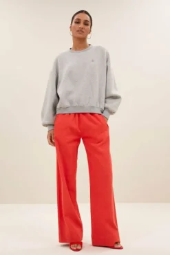 By bar Sweaters|Truien*bibi boogie nights sweater | grey melee