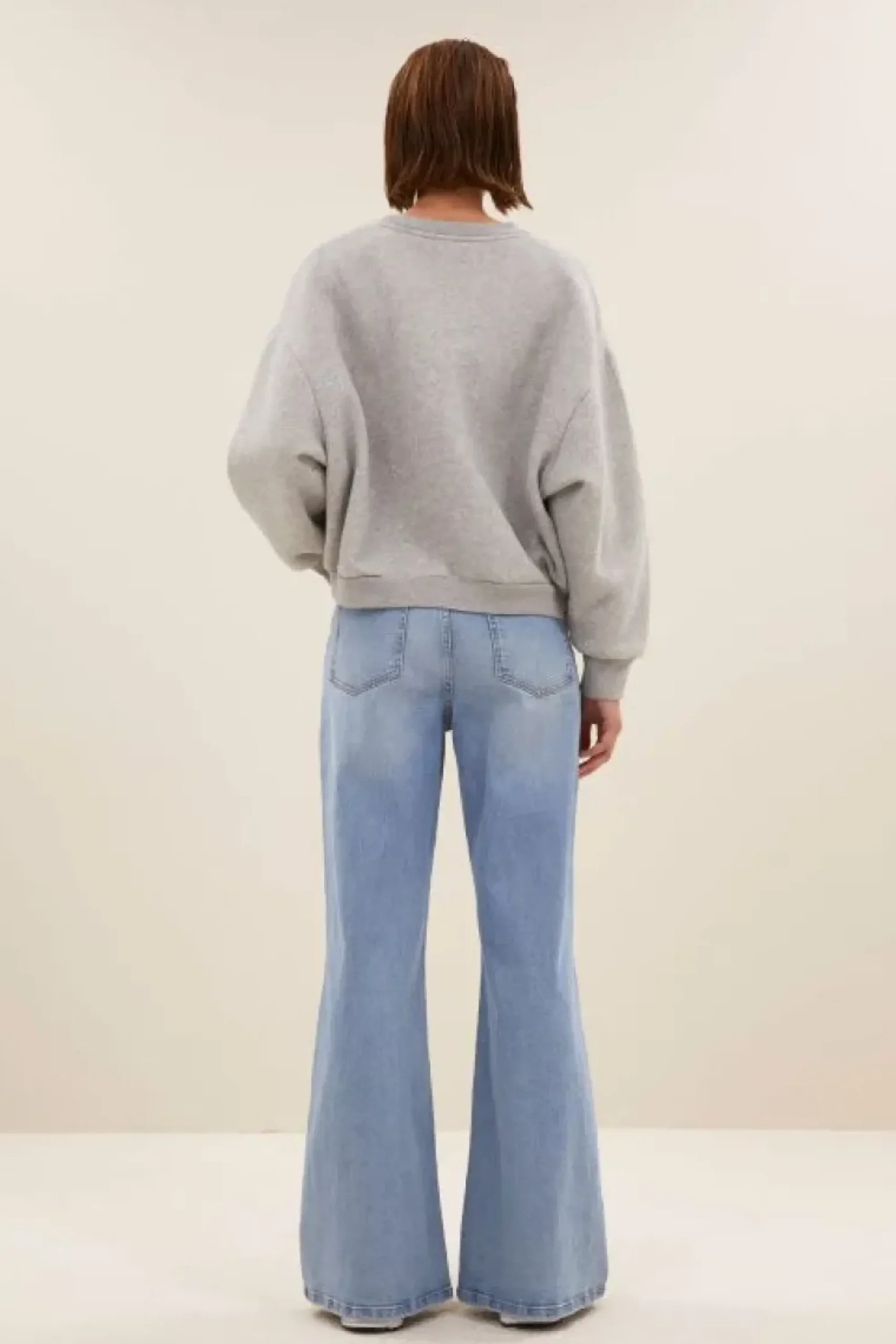 By bar Sweaters|Truien*bibi lucky sparkle sweater | grey melee