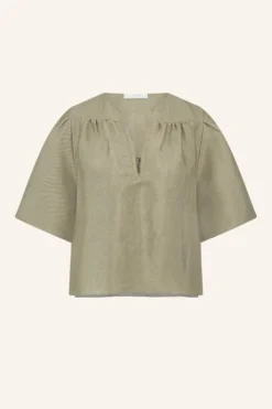 By bar Blouses*blake gloss blouse | gold