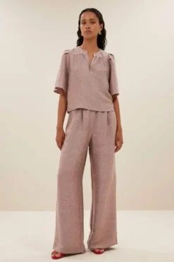 By bar Blouses*blake gloss blouse | mellow rose