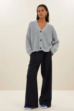 By bar Vesten*bobbi cardigan | steel blue