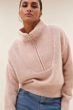 By bar Truien*boxy beau pullover | light pink