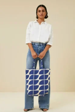 By bar Tassen*canvas bag logo M | kingsblue