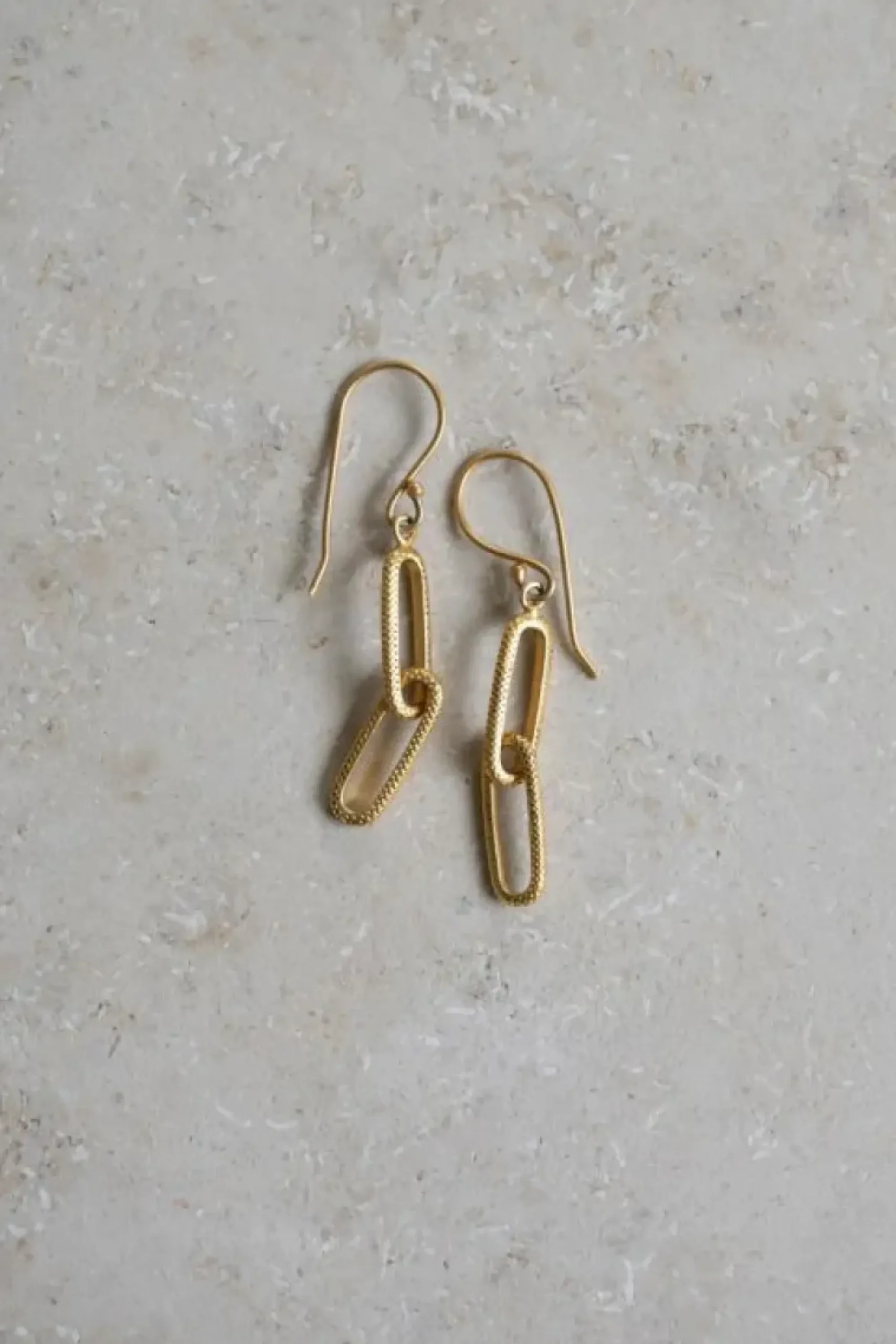 By bar Oorbellen|Sieraden*chain earring | gold
