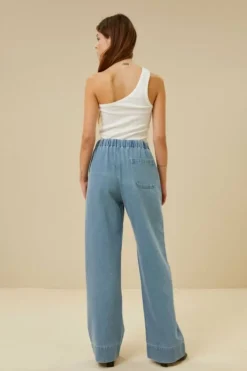 By bar Tops & Shirts*charly one shoulder top | off white