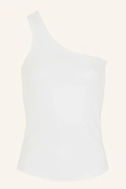 By bar Tops & Shirts*charly one shoulder top | off white