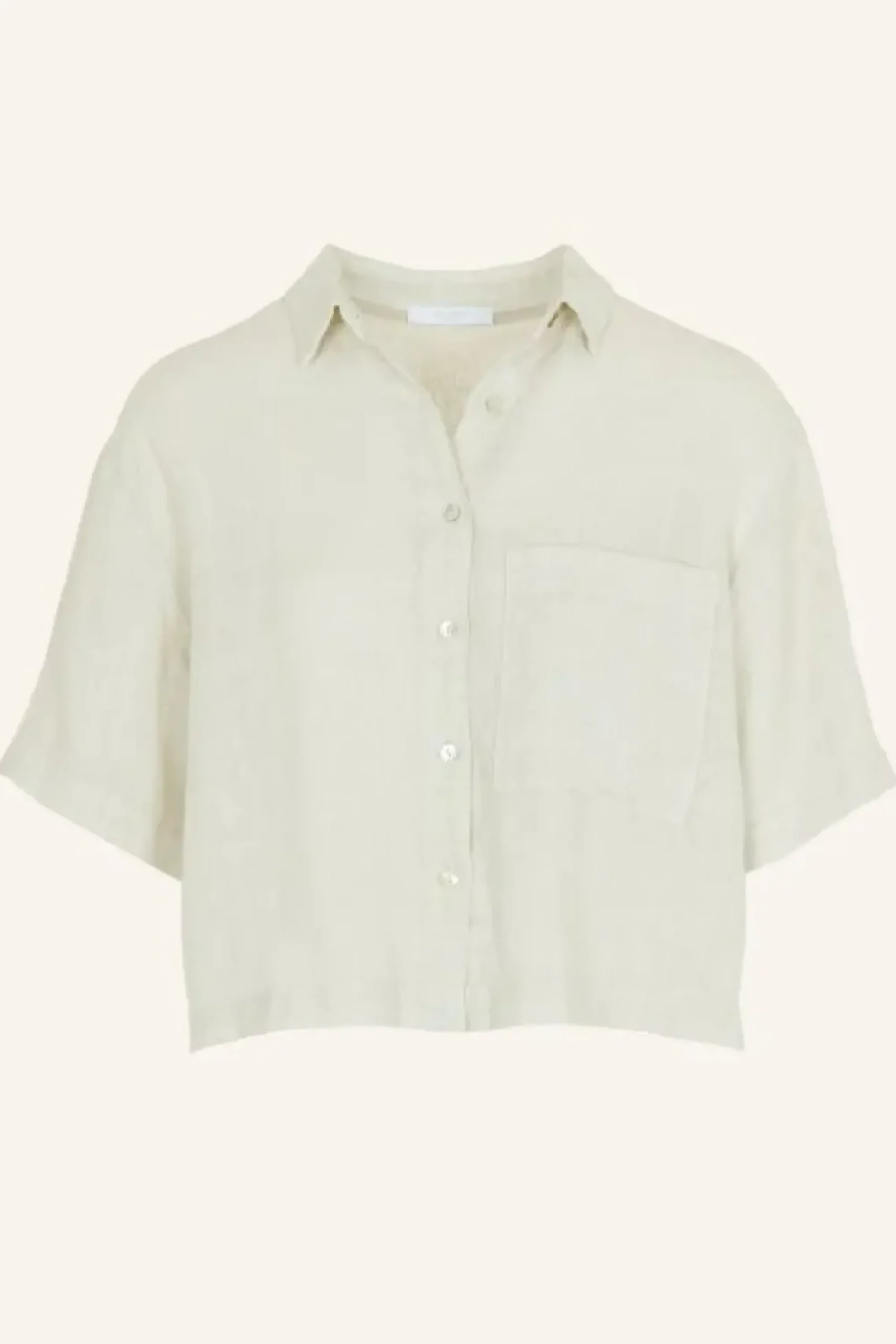 By bar Blouses*cris linen blouse | chalk