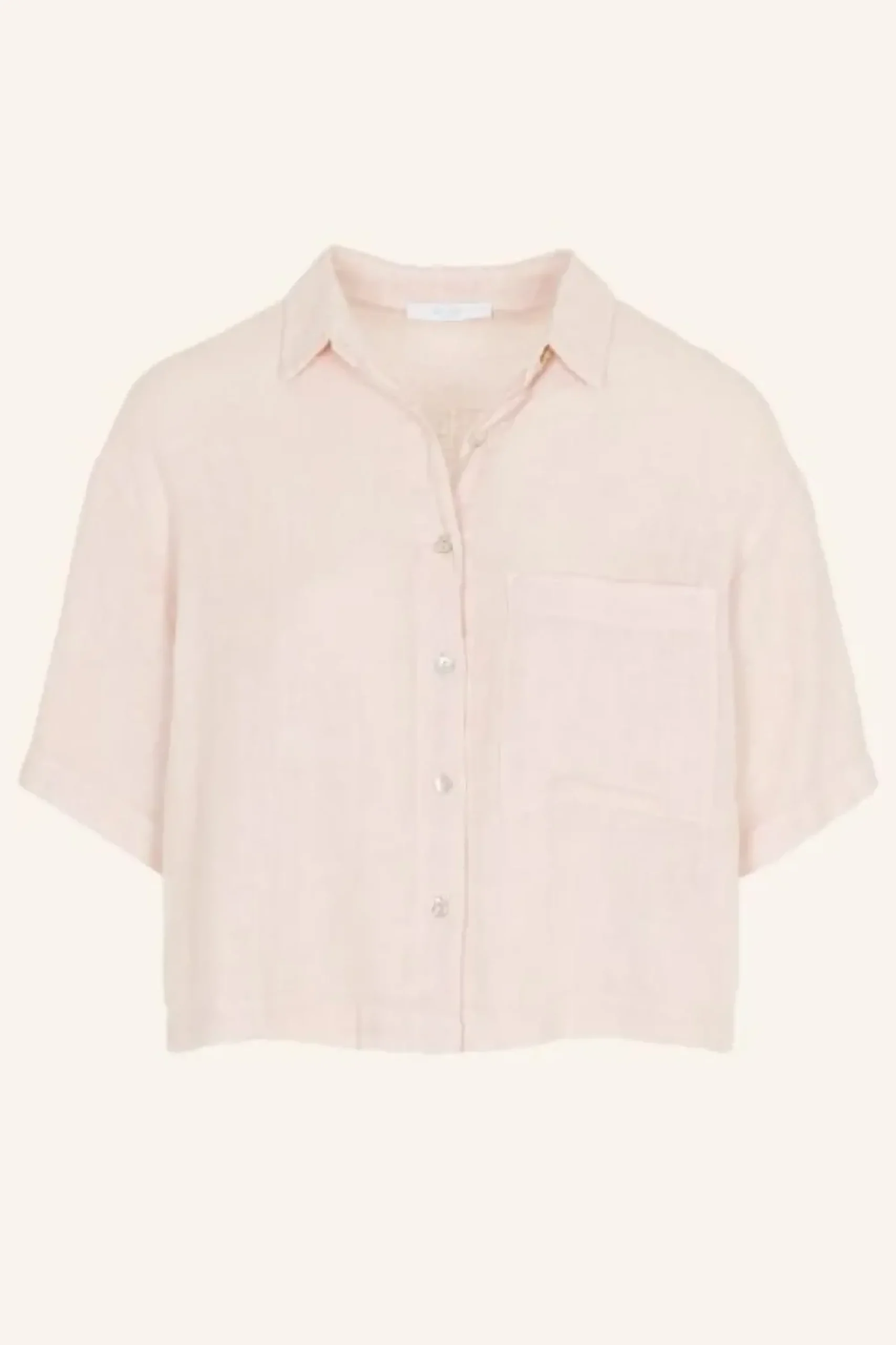 By bar Blouses*cris linen blouse | cipria pink