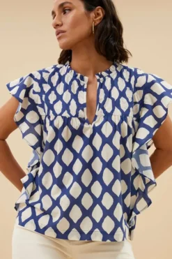 By bar Blouses*danee balu blouse | balu print
