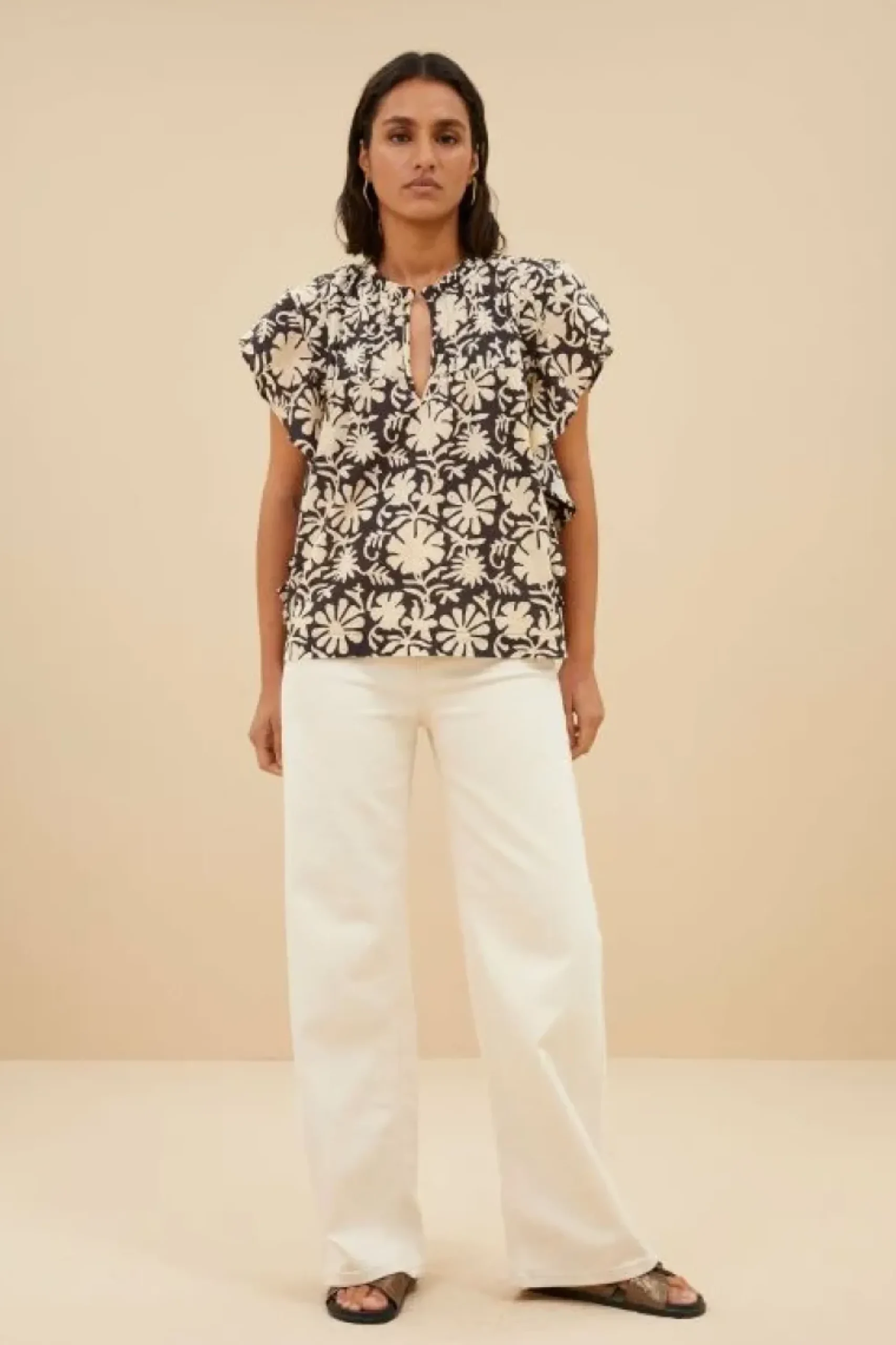 By bar Blouses*danee veda blouse | veda print