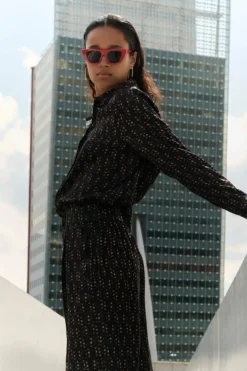 By bar Blouses*dina paisley blouse | paisley dots