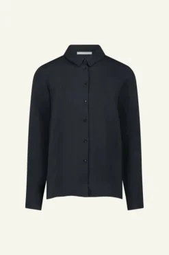 By bar Blouses*donna satin stripe blouse | graphite