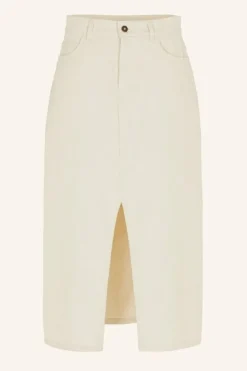 By bar Rokken*elba twill skirt | raw white
