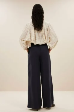 By bar Broeken*eli linen pants | midnight