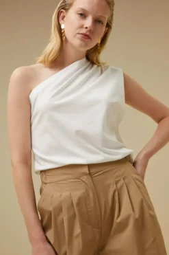 By bar Broeken*eli poplin pant | camel