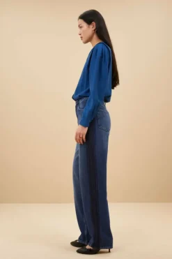 By bar Blouses*erin blouse | college navy