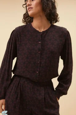 By bar Blouses*erin contiki blouse | contiki print