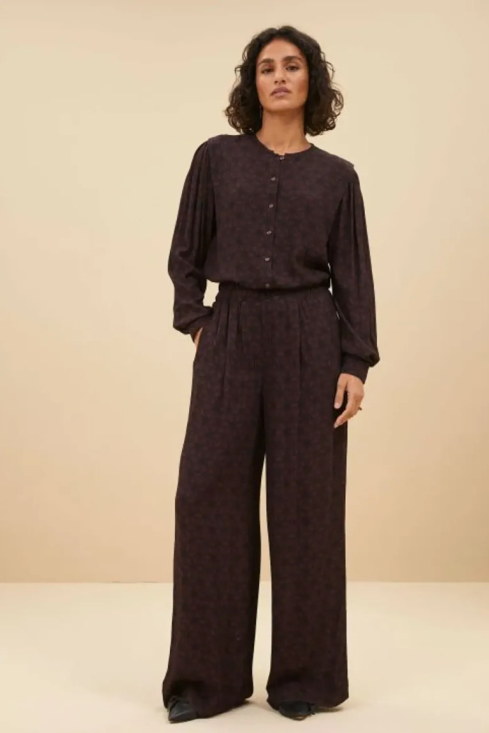 By bar Blouses*erin contiki blouse | contiki print