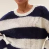 By bar Truien*evi stripe pullover | midnight big stripe