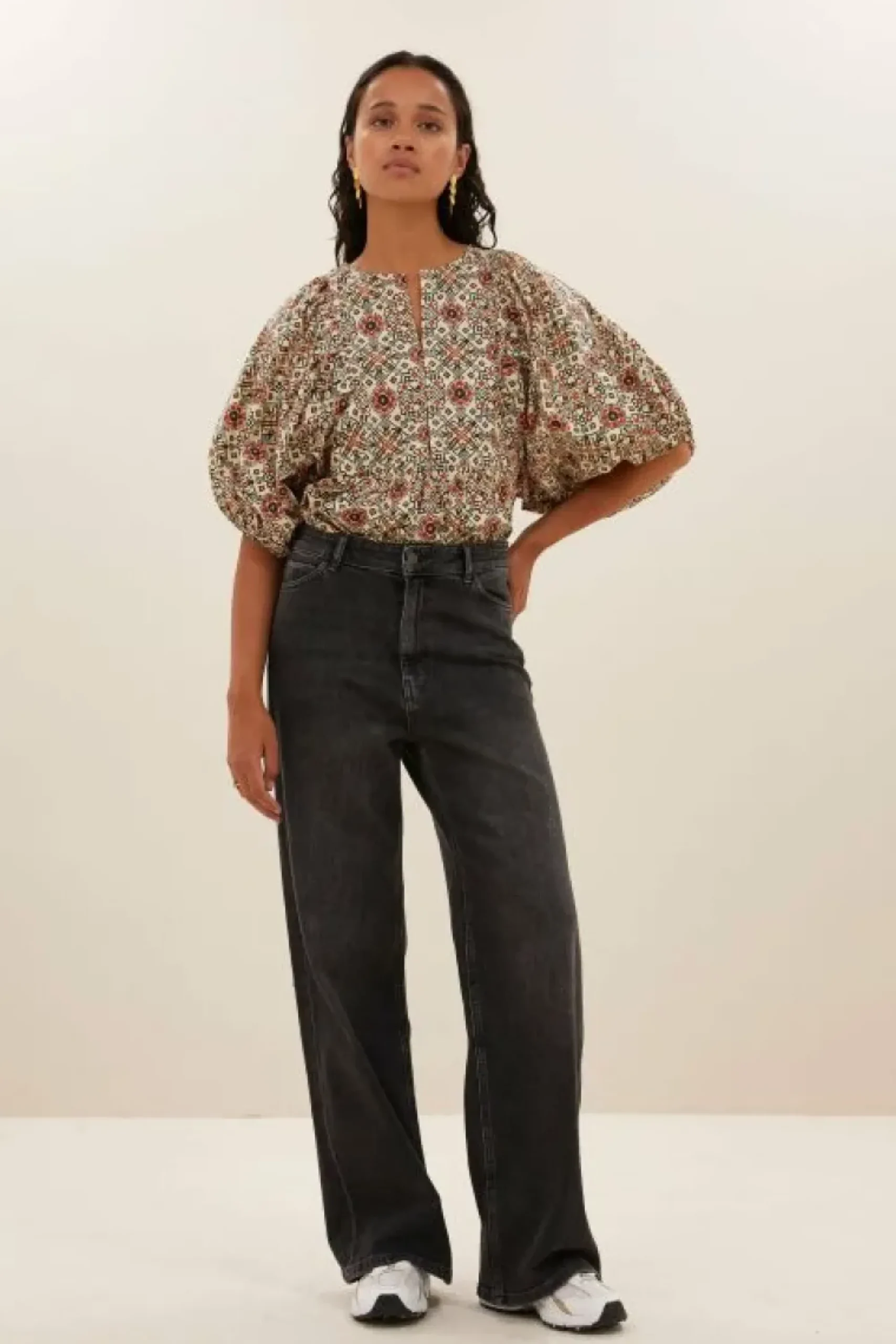 By bar Blouses*gabie rohin blouse | rohin print