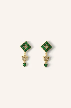 By bar Oorbellen*gyan earring | green
