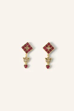 By bar Oorbellen*gyan earring | ruby