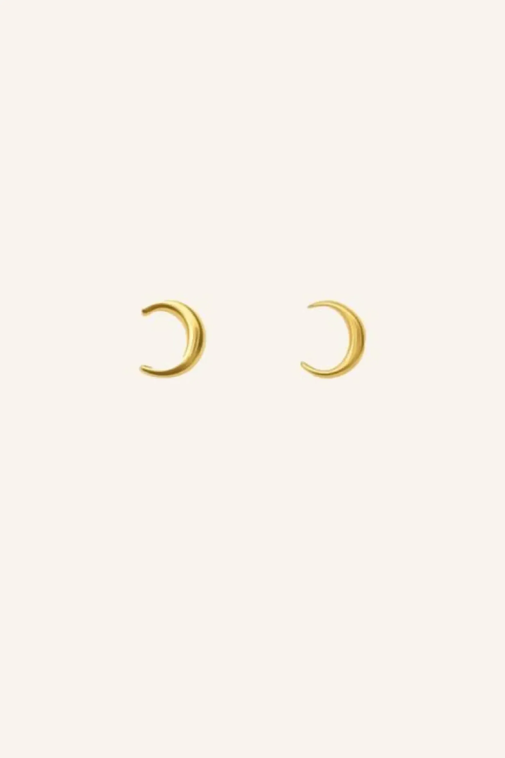By bar Oorbellen|Sieraden*half moon earring | gold