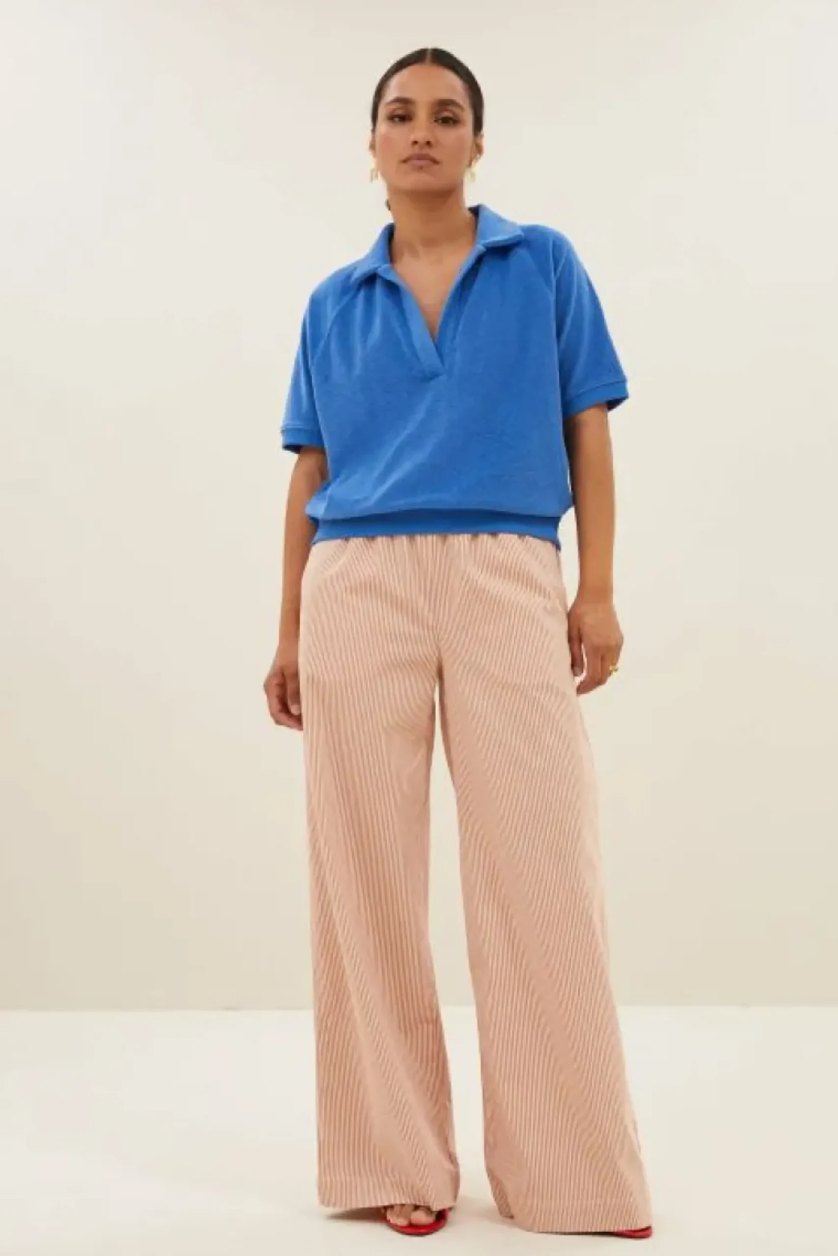 By bar Tops & Shirts*harper slub top | queens blue