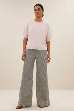 By bar Truien*holly ss pullover | oyster