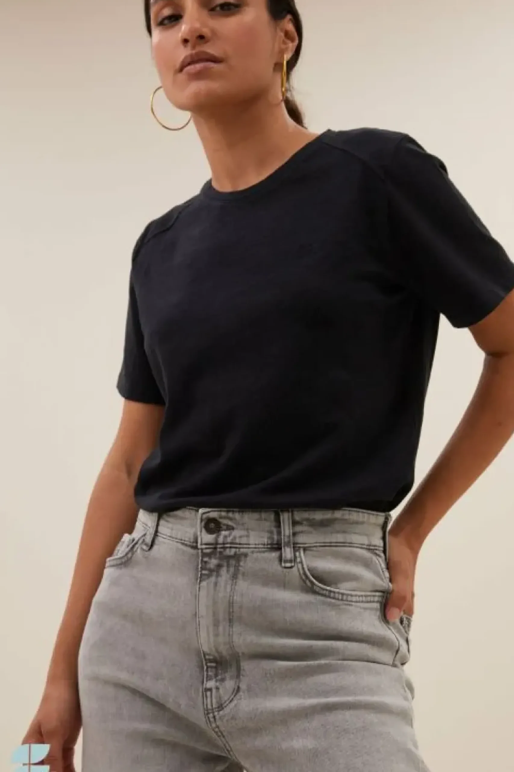 By bar Tops & Shirts*holy logo top | jet black