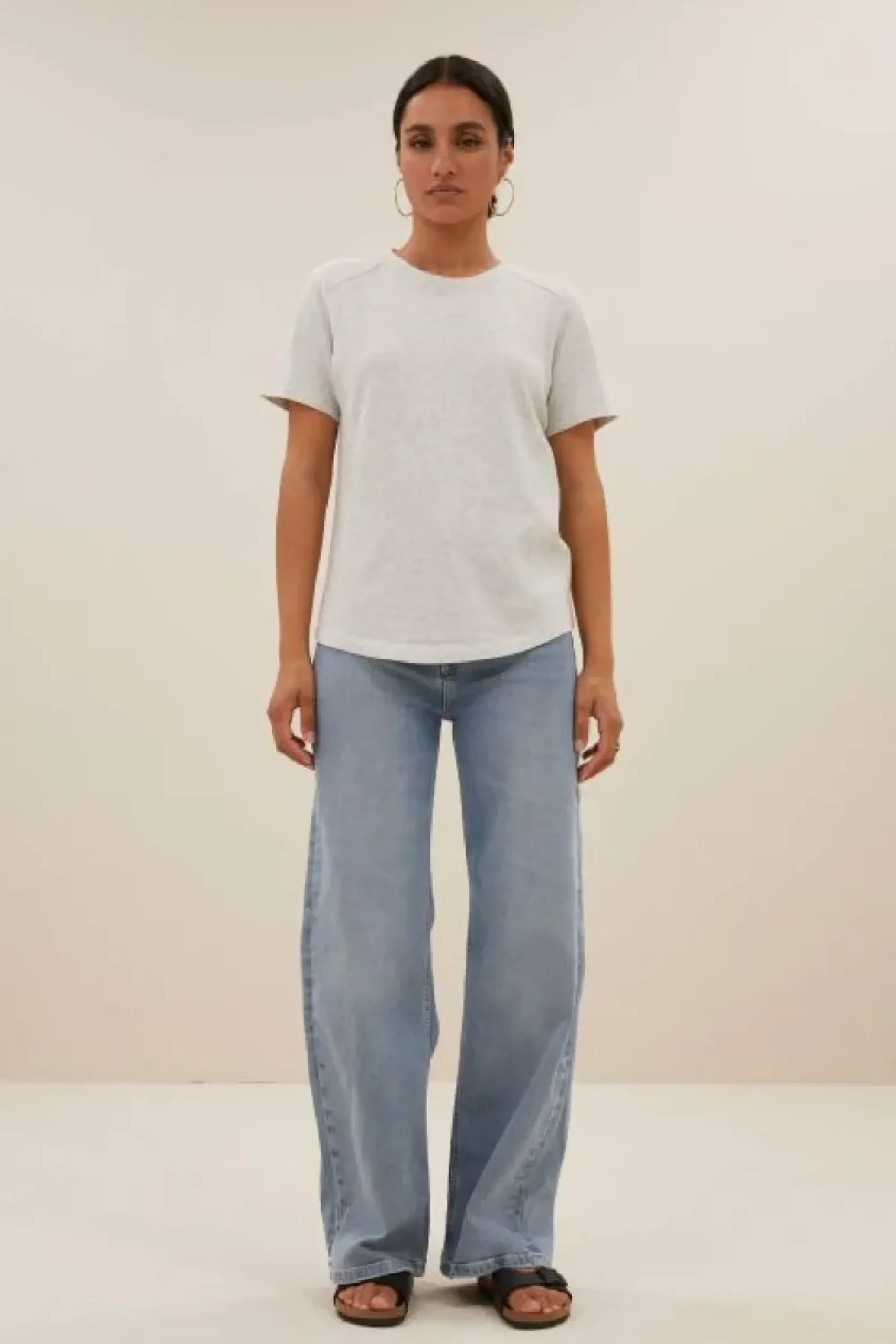 By bar Tops & Shirts*holy logo top | light grey melee