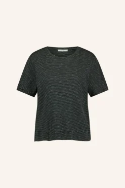 By bar Tops & Shirts*hope thin stripe top | jet black