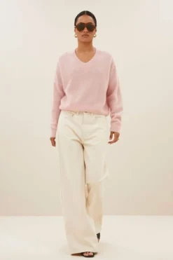 By bar Truien*isja fine pullover | light pink